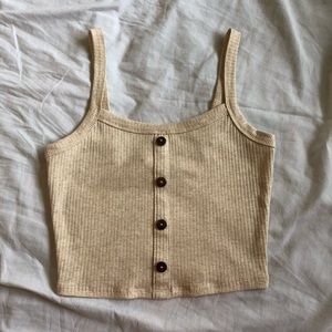 Nude Cropped tank top